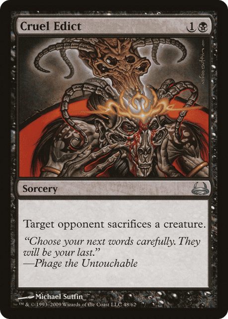 Cruel Edict (48) — Duel Decks: Divine vs. Demonic