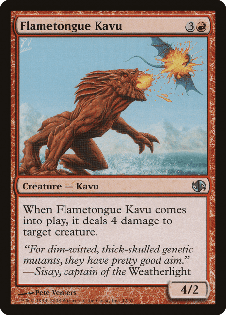 Flametongue Kavu (42) — Duel Decks: Jace vs. Chandra