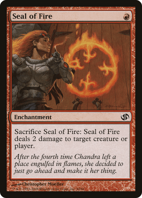 Seal of Fire (50) — Duel Decks: Jace vs. Chandra
