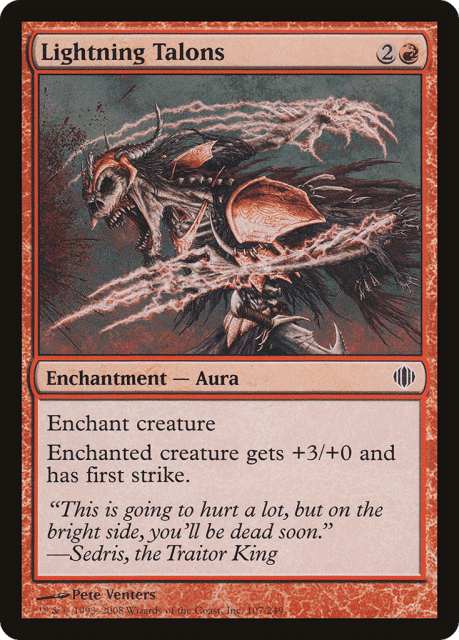Lightning Talons (107) — Shards of Alara