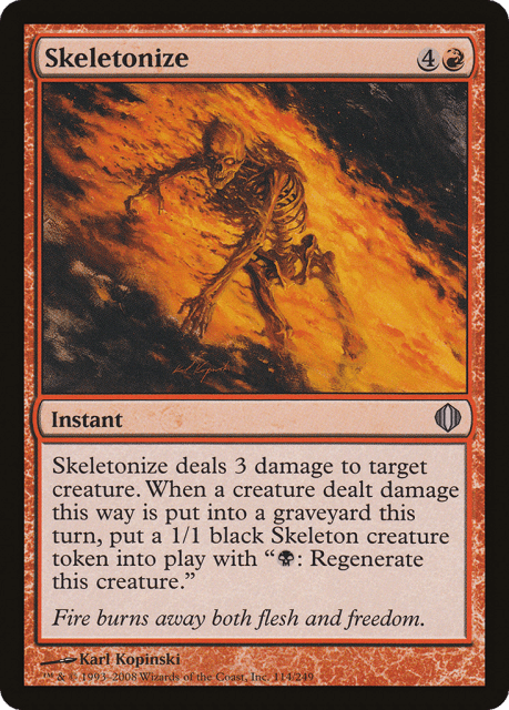 Skeletonize (114) — Shards of Alara