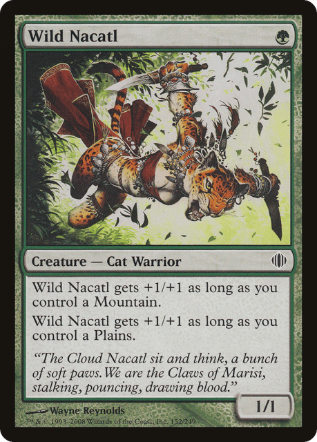 Wild Nacatl (152) — Shards of Alara