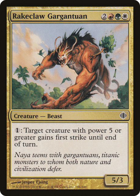 Rakeclaw Gargantuan (186) — Shards of Alara