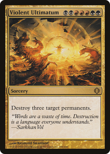 Violent Ultimatum (206) — Shards of Alara