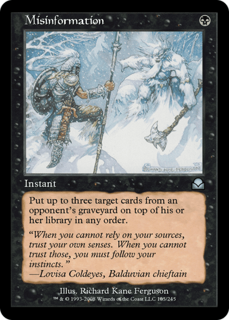 Misinformation (105) — Masters Edition II