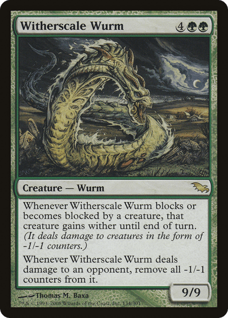 Witherscale Wurm (134) — Shadowmoor