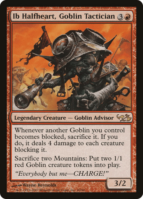 Ib Halfheart, Goblin Tactician (43) — Duel Decks: Elves vs. Goblins