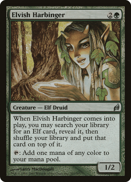 Elvish Harbinger (207) — Lorwyn