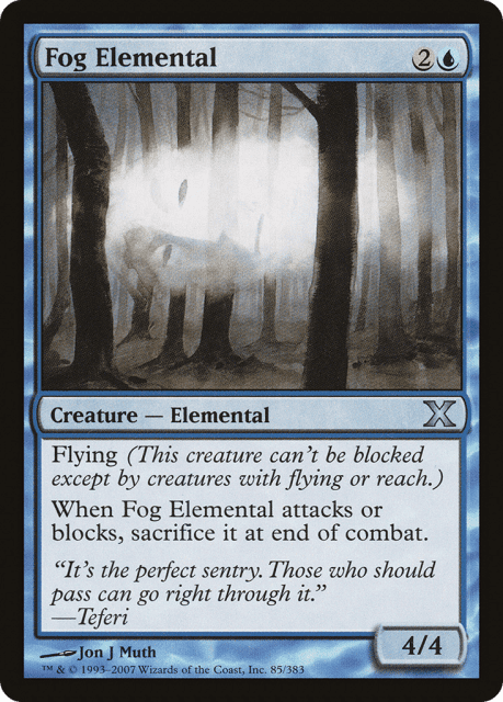 Fog Elemental (85) — Tenth Edition