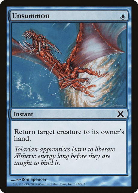 Unsummon (122) — Tenth Edition