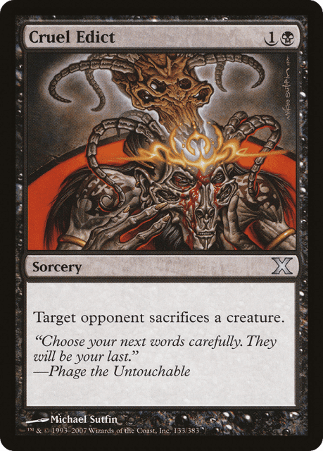 Cruel Edict (133) — Tenth Edition