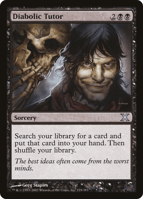 Diabolic Tutor (135) — Tenth Edition