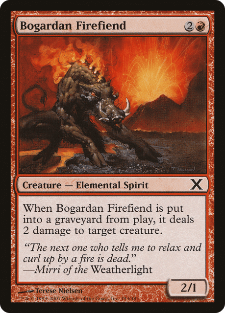 Bogardan Firefiend (193) — Tenth Edition