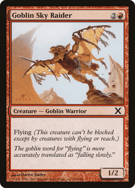 Goblin Sky Raider (210) — Tenth Edition