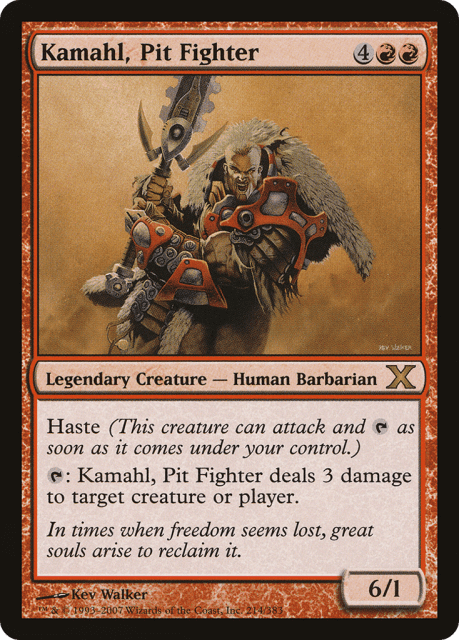Kamahl, Pit Fighter (214) — Tenth Edition