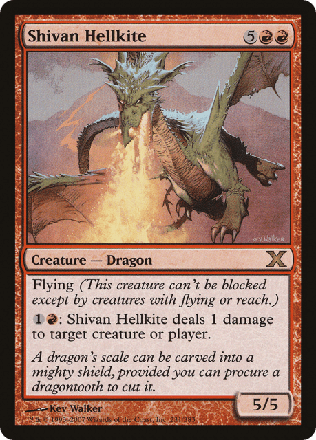 Shivan Hellkite (231) — Tenth Edition