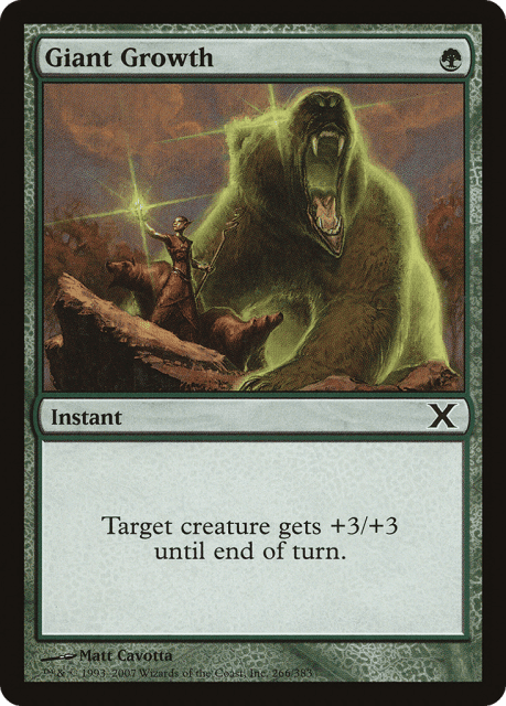Giant Growth (266) — Tenth Edition
