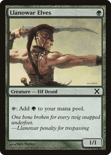 Llanowar Elves (274) — Tenth Edition