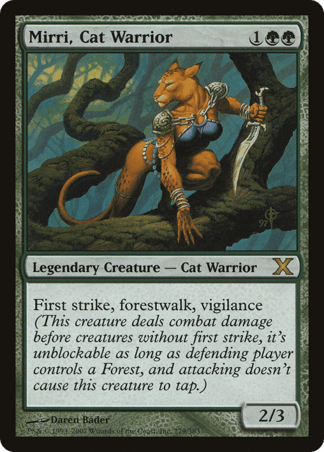 Mirri, Cat Warrior (279) — Tenth Edition