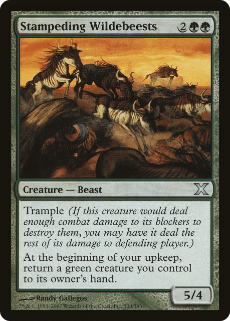 Stampeding Wildebeests (300) — Tenth Edition