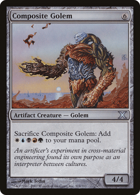 Composite Golem (318) — Tenth Edition