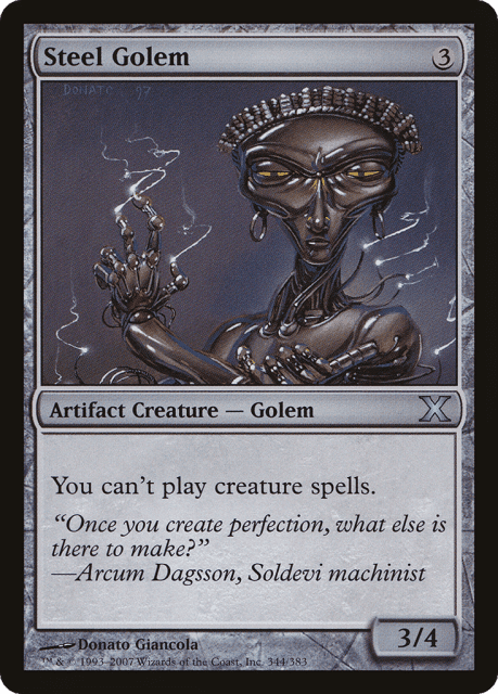 Steel Golem (344) — Tenth Edition