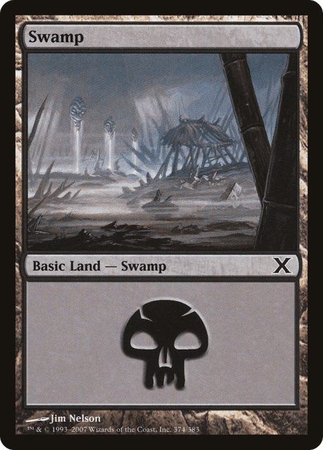 Swamp (374) — Tenth Edition