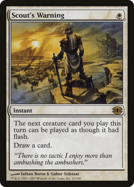 Scout's Warning (16) — Future Sight