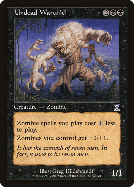Undead Warchief (52) — Time Spiral Timeshifted