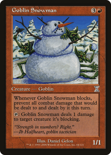 Goblin Snowman (64) — Time Spiral Timeshifted