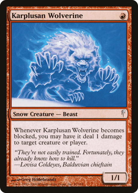 Karplusan Wolverine (87) — Coldsnap