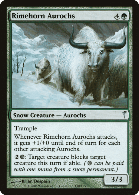 Rimehorn Aurochs (118) — Coldsnap