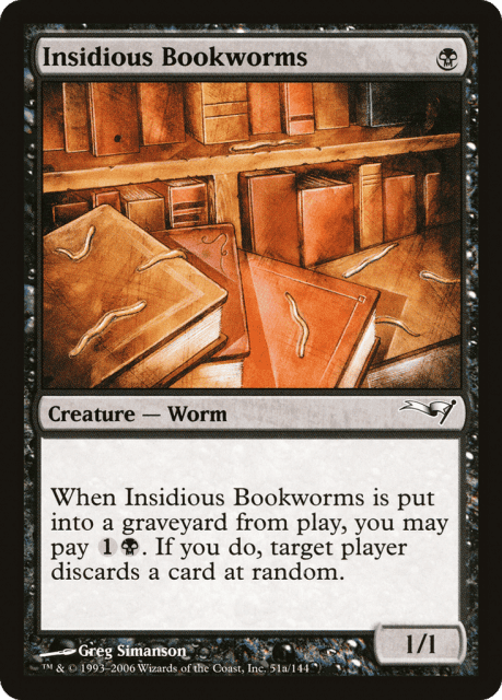 Insidious Bookworms (51a) — Coldsnap Theme Decks