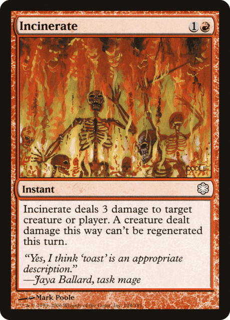 Incinerate (194) — Coldsnap Theme Decks