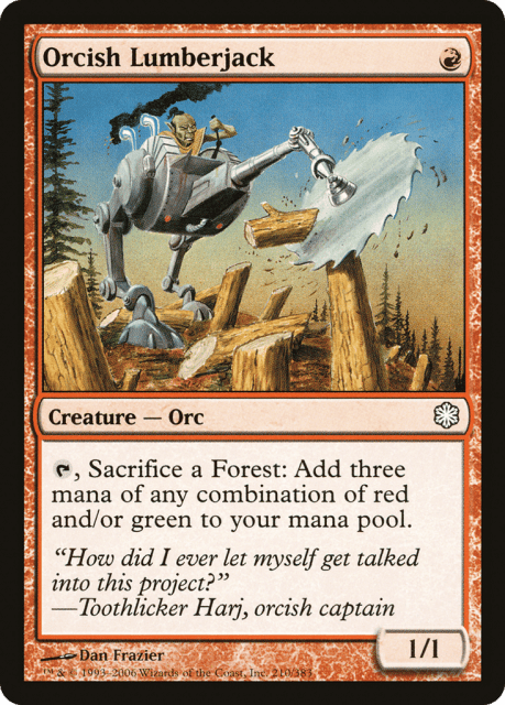 Orcish Lumberjack (210) — Coldsnap Theme Decks