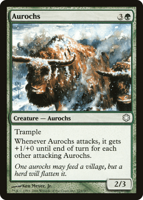 Aurochs (225) — Coldsnap Theme Decks
