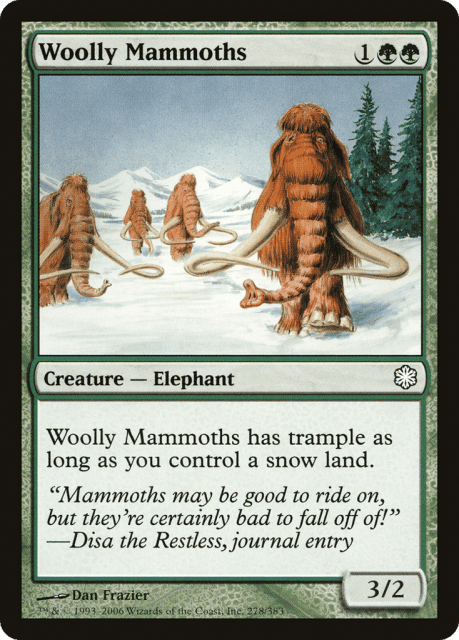 Woolly Mammoths (278) — Coldsnap Theme Decks