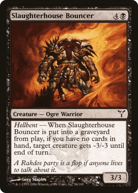 Slaughterhouse Bouncer (54) — Dissension