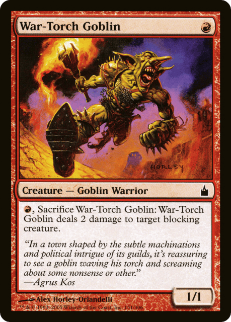 War-Torch Goblin (151) — Ravnica: City of Guilds
