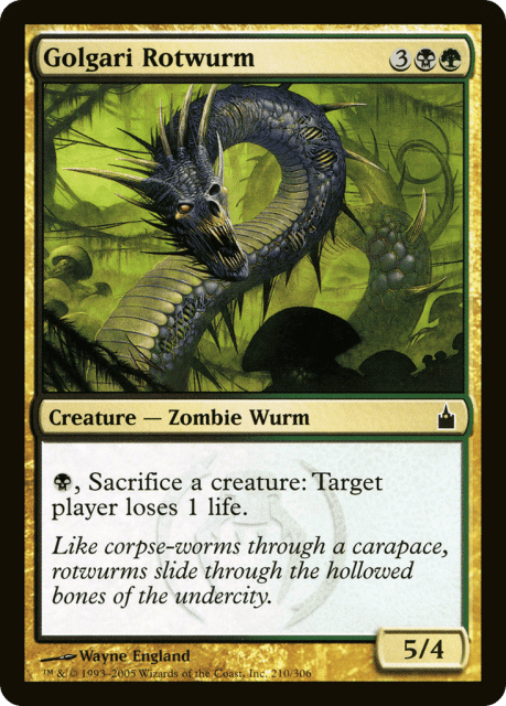 Golgari Rotwurm (210) — Ravnica: City of Guilds