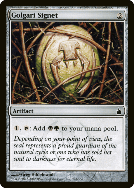 Golgari Signet (262) — Ravnica: City of Guilds