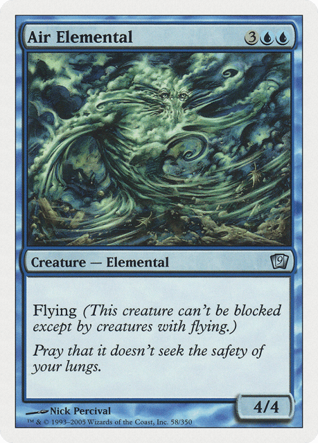 Air Elemental (58) — Ninth Edition