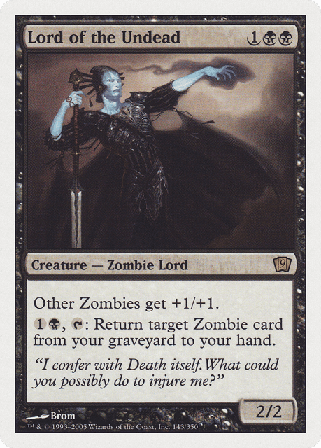Lord of the Undead (143) — Ninth Edition