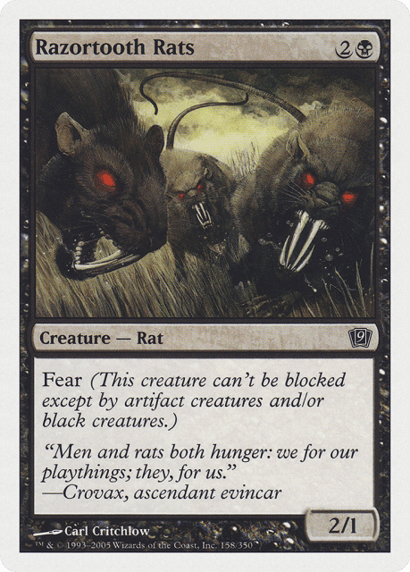 Razortooth Rats (158) — Ninth Edition