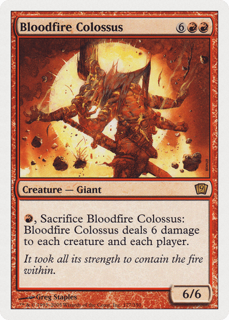 Bloodfire Colossus (177) — Ninth Edition