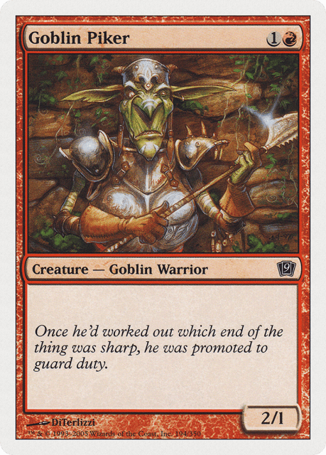Goblin Piker (194) — Ninth Edition