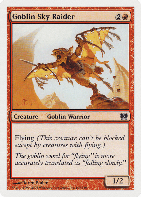 Goblin Sky Raider (195) — Ninth Edition