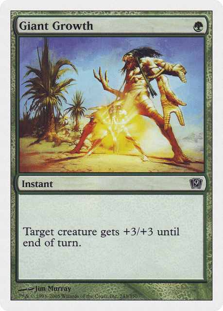 Giant Growth (243) — Ninth Edition