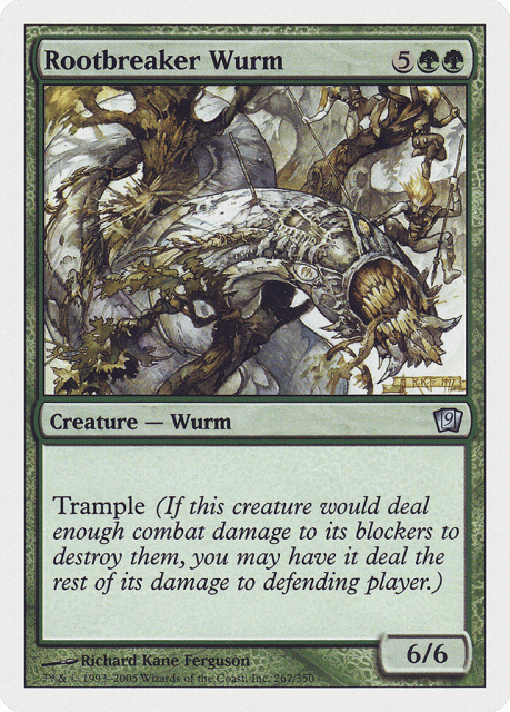 Rootbreaker Wurm (267) — Ninth Edition