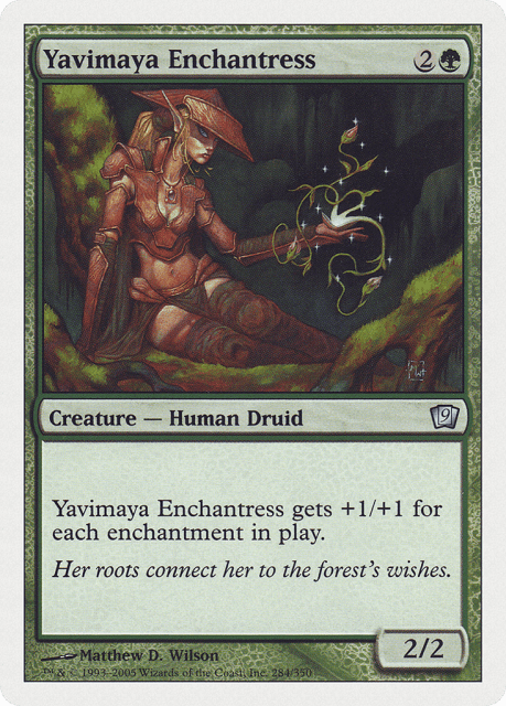 Yavimaya Enchantress (284) — Ninth Edition